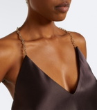 Sportmax Satin halterneck top