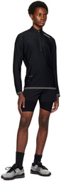 Soar Running Black Dual Shorts