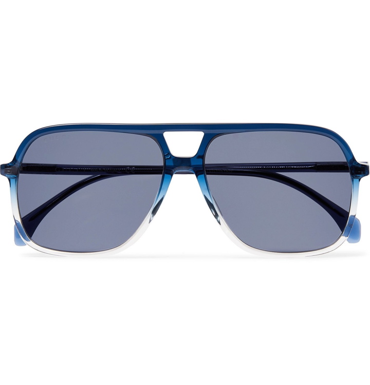 Photo: Gucci - Aviator-Style Acetate Sunglasses - Blue