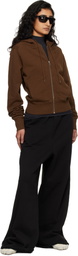 Entire Studios Brown Slim Zip Up Hoodie