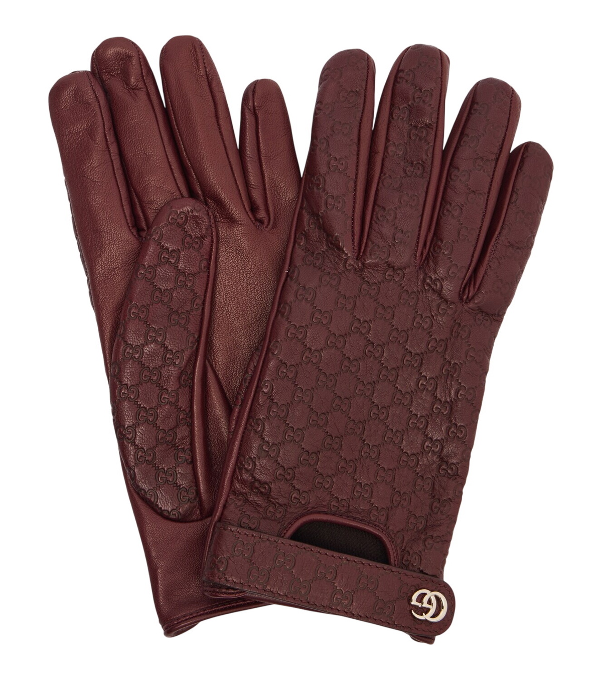 GUCCI - Gg Canvas & Leather Gloves W/ Horsebit Gucci