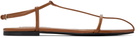 Jil Sander Brown Cage Flat Sandals