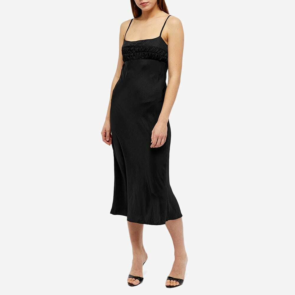 linen sleeveless midi dress Button Down Sleeveless Split Hem Linen Midi Dress In Black L