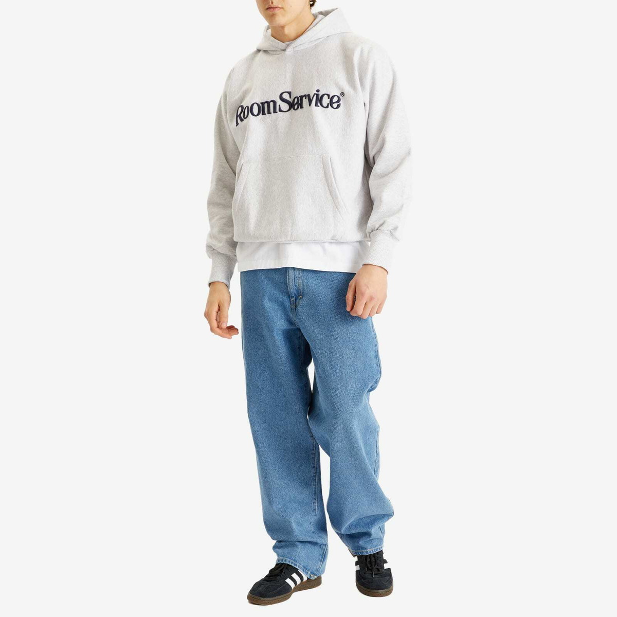 Late Checkout Men's Room Service Hoodie in Grey