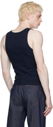 K.NGSLEY Navy Fist Tank Top