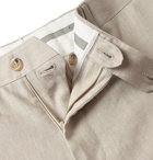 Canali - Beige Kei Slim-Fit Linen and Wool-Blend Suit Trousers - Neutrals