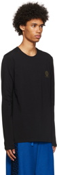 Versace Underwear Black Medusa Long Sleeve T-Shirt