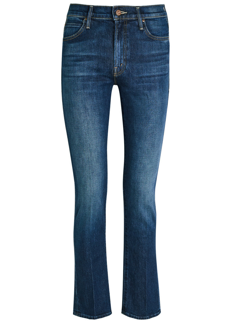 Mother The Rascal Skimp Slim Tapered-leg Stretch-denim Jeans Indigo