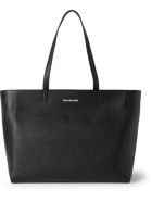 Balenciaga - Logo-Print Full-Grain Leather Tote Bag