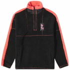 Pleasures Men's Rewind Quarter Zip Fleece in Black