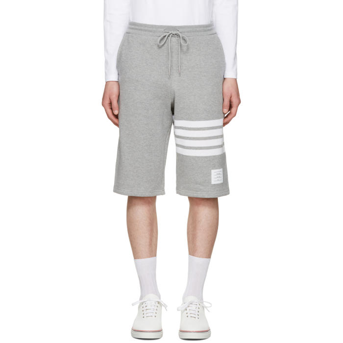 Photo: Thom Browne Grey Classic Lounge Shorts