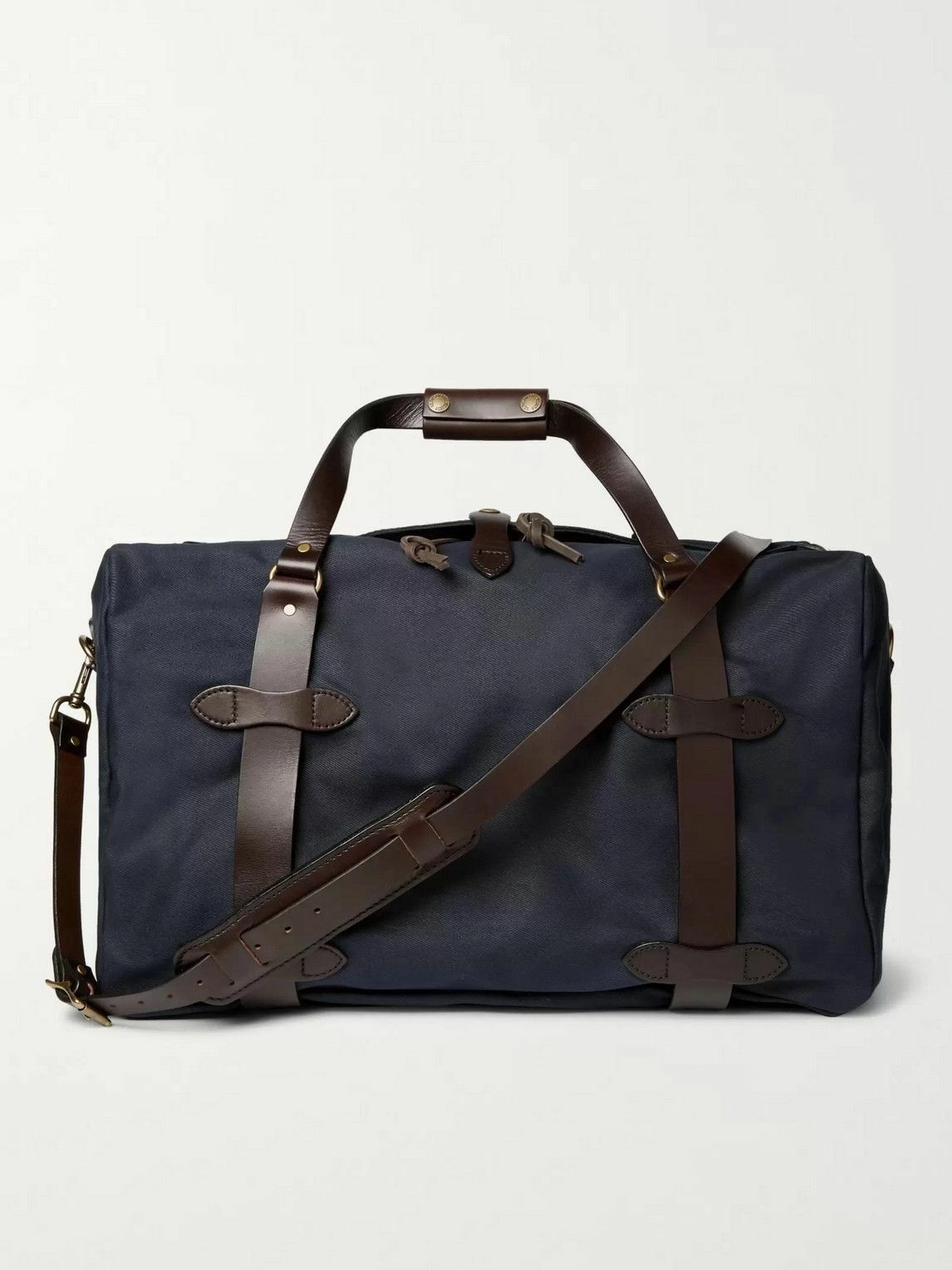 Photo: Filson - Leather-Trimmed Twill Duffle Bag