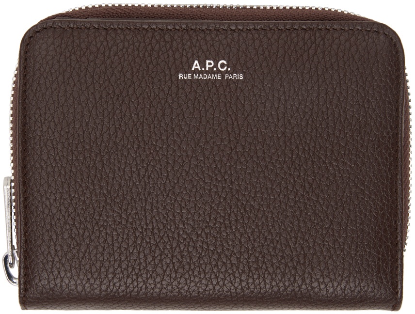A.P.C. Brown Emmanuelle Compact Wallet