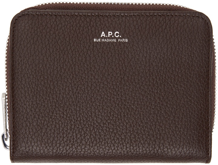 Photo: A.P.C. Brown Emmanuelle Compact Wallet
