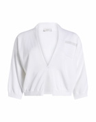 Peserico Womens Cardigan in White