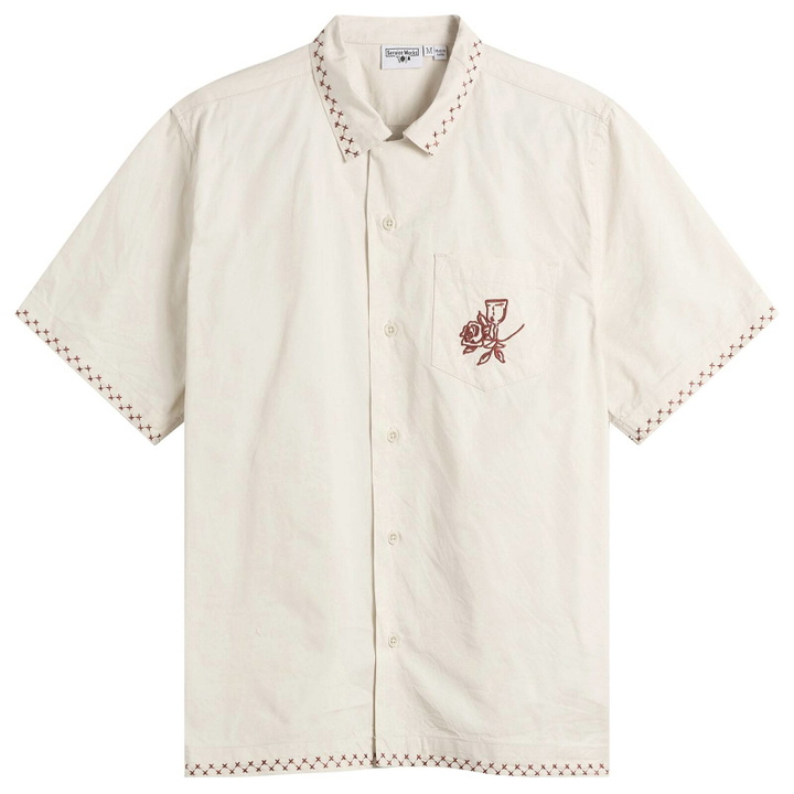 Photo: Service Works Men's Border Shirt in Off White
