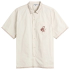 Service Works Men's Border Shirt in Off White