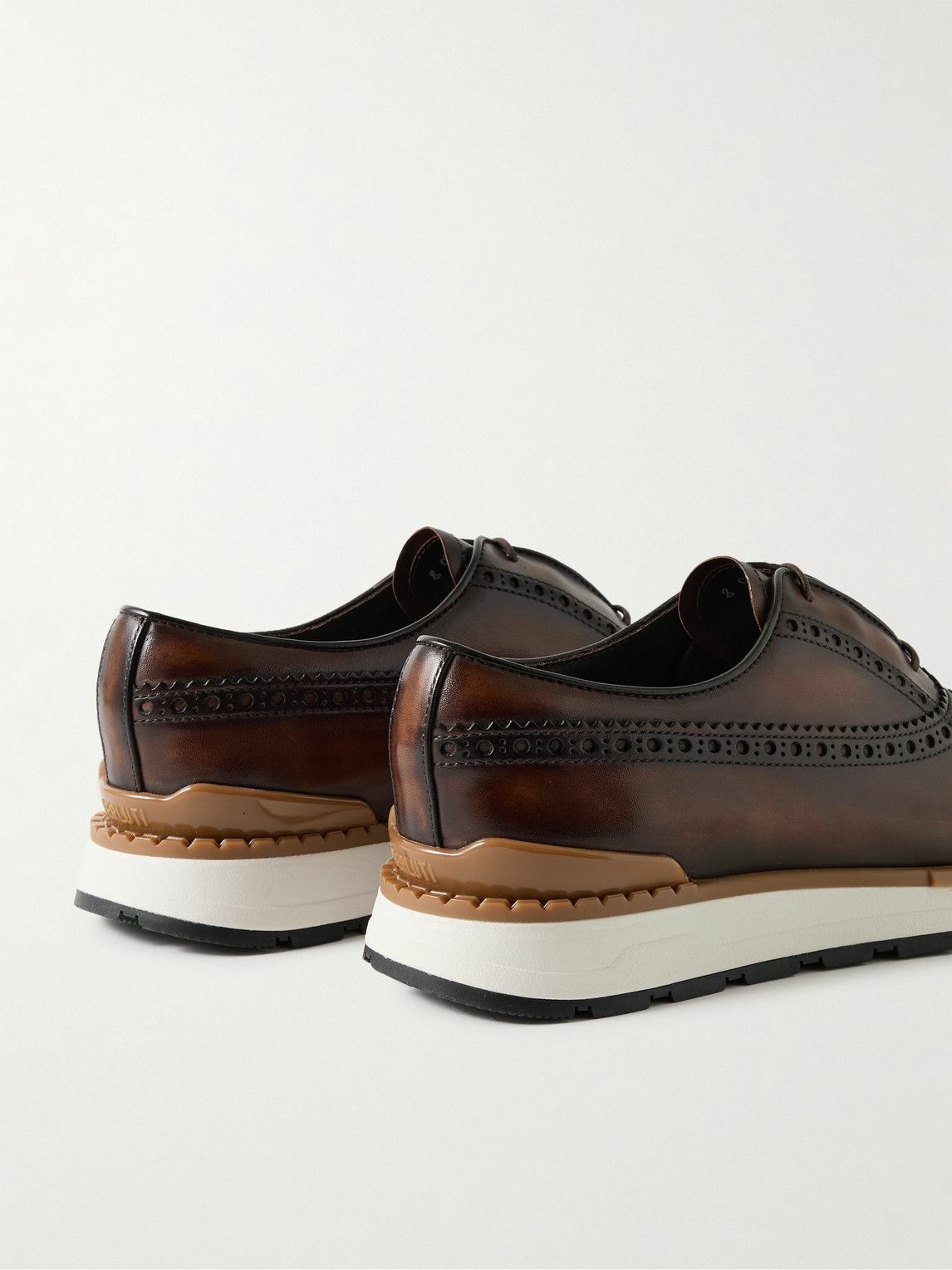 Berluti - Fast Track Venezia Leather Sneakers - Brown Berluti