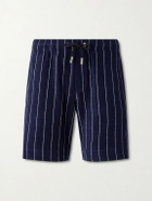 Orlebar Brown - Trevone striped cotton-terry shorts - Blue