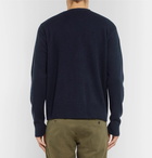 AMI - Merino Wool and Cashmere-Blend Cardigan - Men - Navy