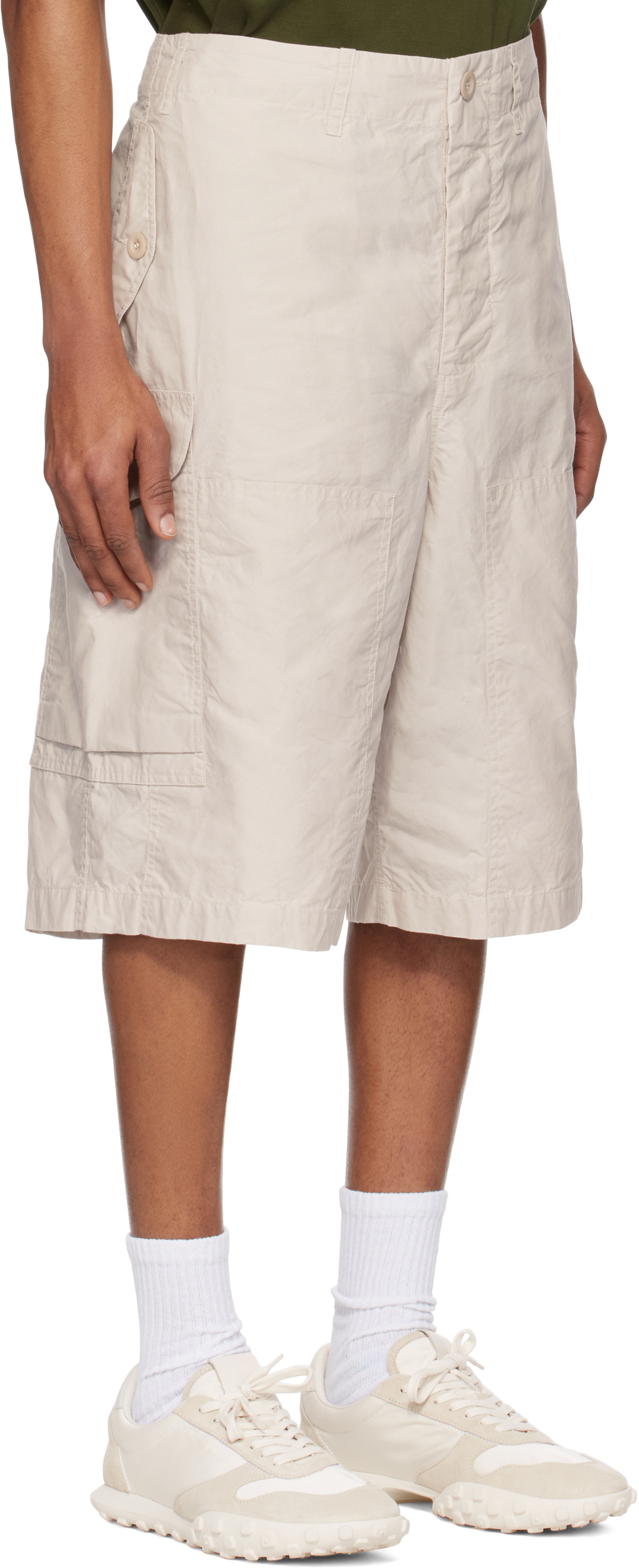 CASEY CASEY Off-White Mamo Cargo Shorts