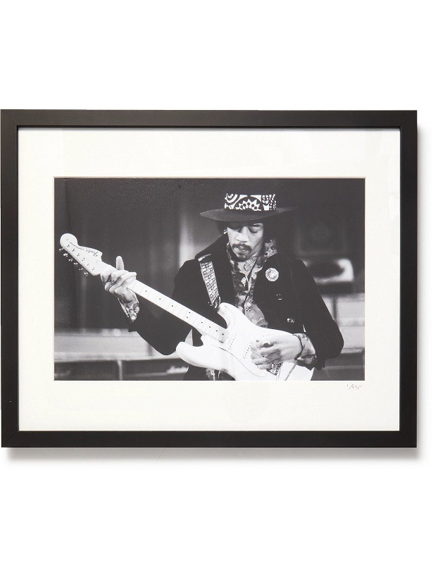Photo: Sonic Editions - Framed 1969 Jimi Hendrix at The Royal Albert Hall Print, 16&quot; x 20&quot;