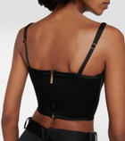 Versace Medusa '95 embellished satin bustier