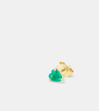 Roxanne First 14kt gold earrings with emerald