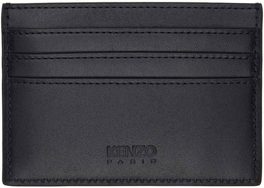 Kenzo Black Kenzo Paris Stamp Card Holder
