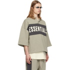 Fear of God ESSENTIALS Gray Panelled Crop Polo