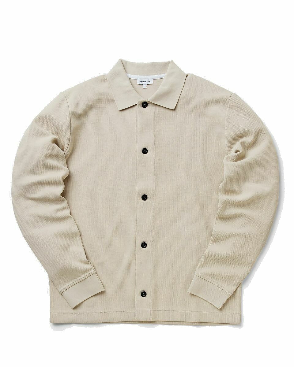 Photo: Norse Projects Jorn Textured Overshirt White - Mens - Overshirts