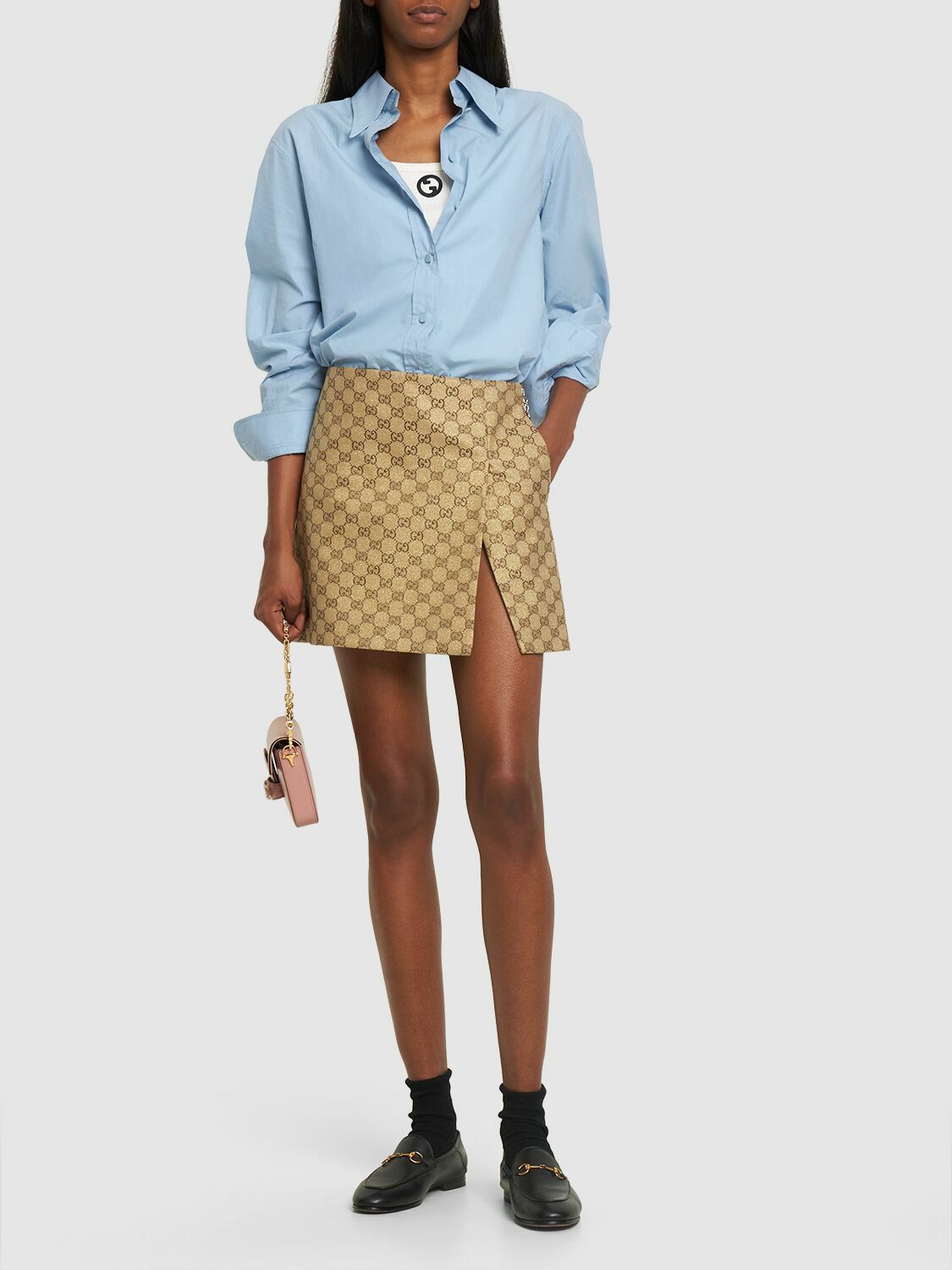 ミニスカート Gucci Printed Mini Skirt GUCCI - Printed mini skirt | Leam Roma - Luxury Shopping Online