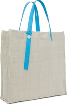 PB 0110 SSENSE Exclusive Blue HB 2 Tote