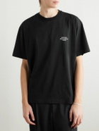 SSAM - Andy Printed Organic Cotton-Jersey T-Shirt - Black