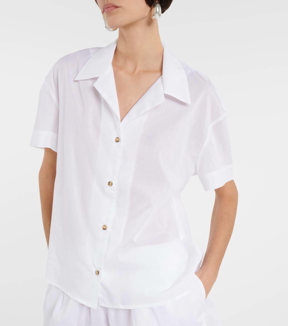 Asceno Cream Shirt S