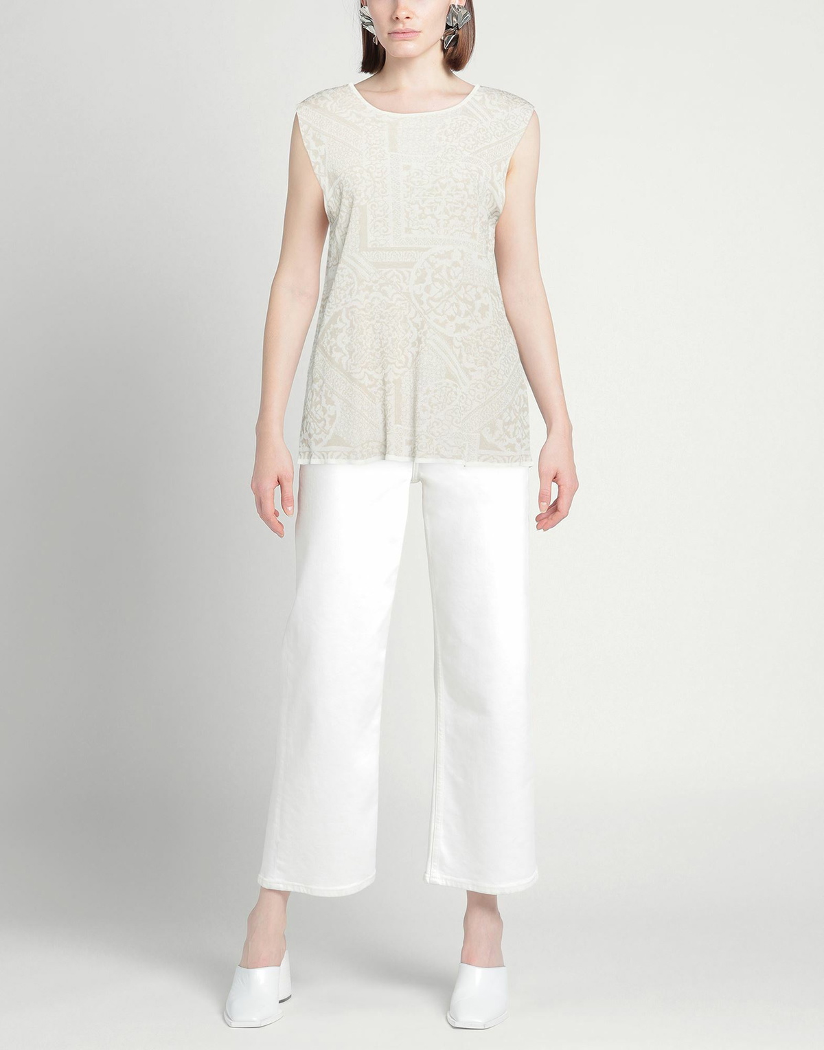 Alessia Santi Womens Top Sand