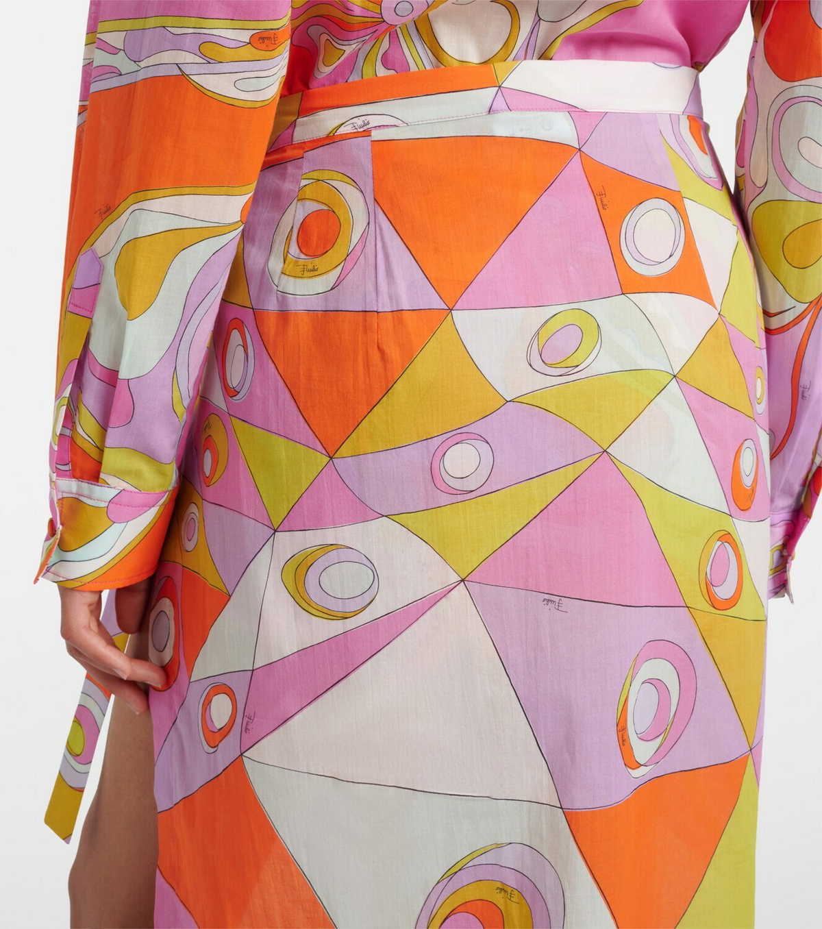 Pucci Orchidee cotton beach cover-up