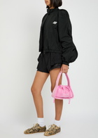 Alexanderwang.t Zip Sleeve Coaches Shell Jacket Black