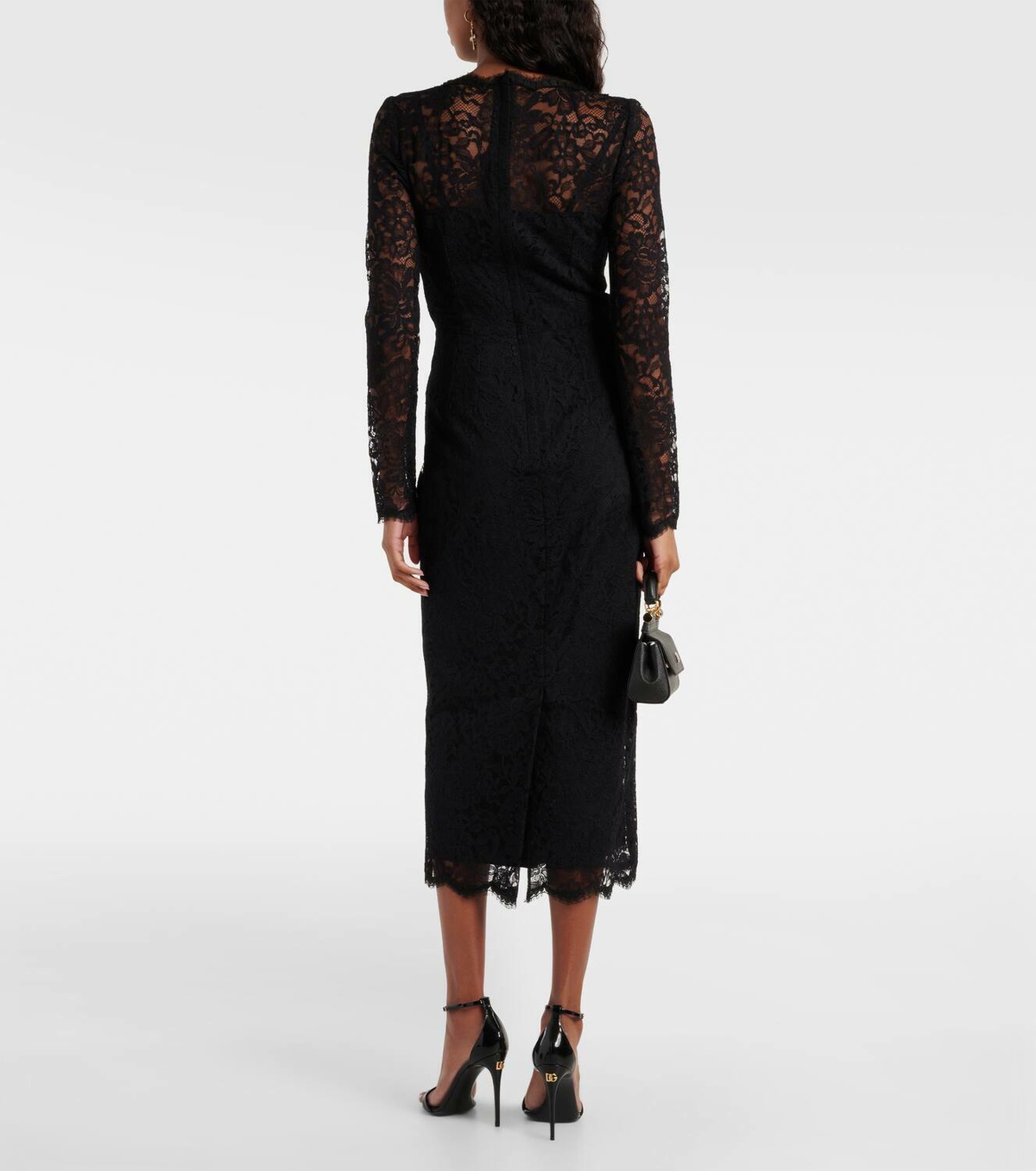 Dolce&Gabbana Floral lace midi dress Dolce & Gabbana