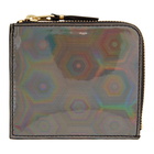 Comme des Garcons Wallets Silver Rainbow Half-Zip Wallet