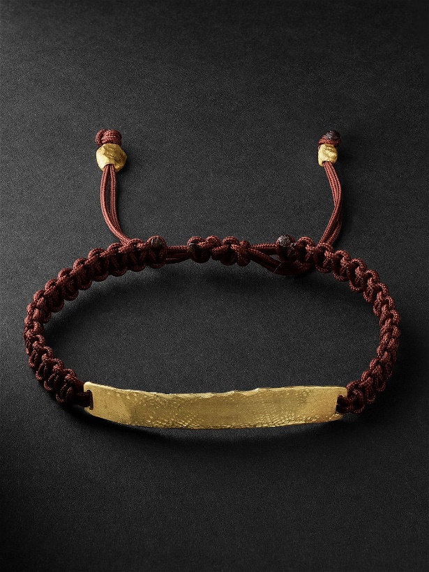 Photo: Elhanati - Mezuzah Gold and Cord Bracelet