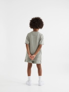 Fear of God Essentials Kids - Logo-Print Cotton-Blend Jersey T-Shirt - Gray