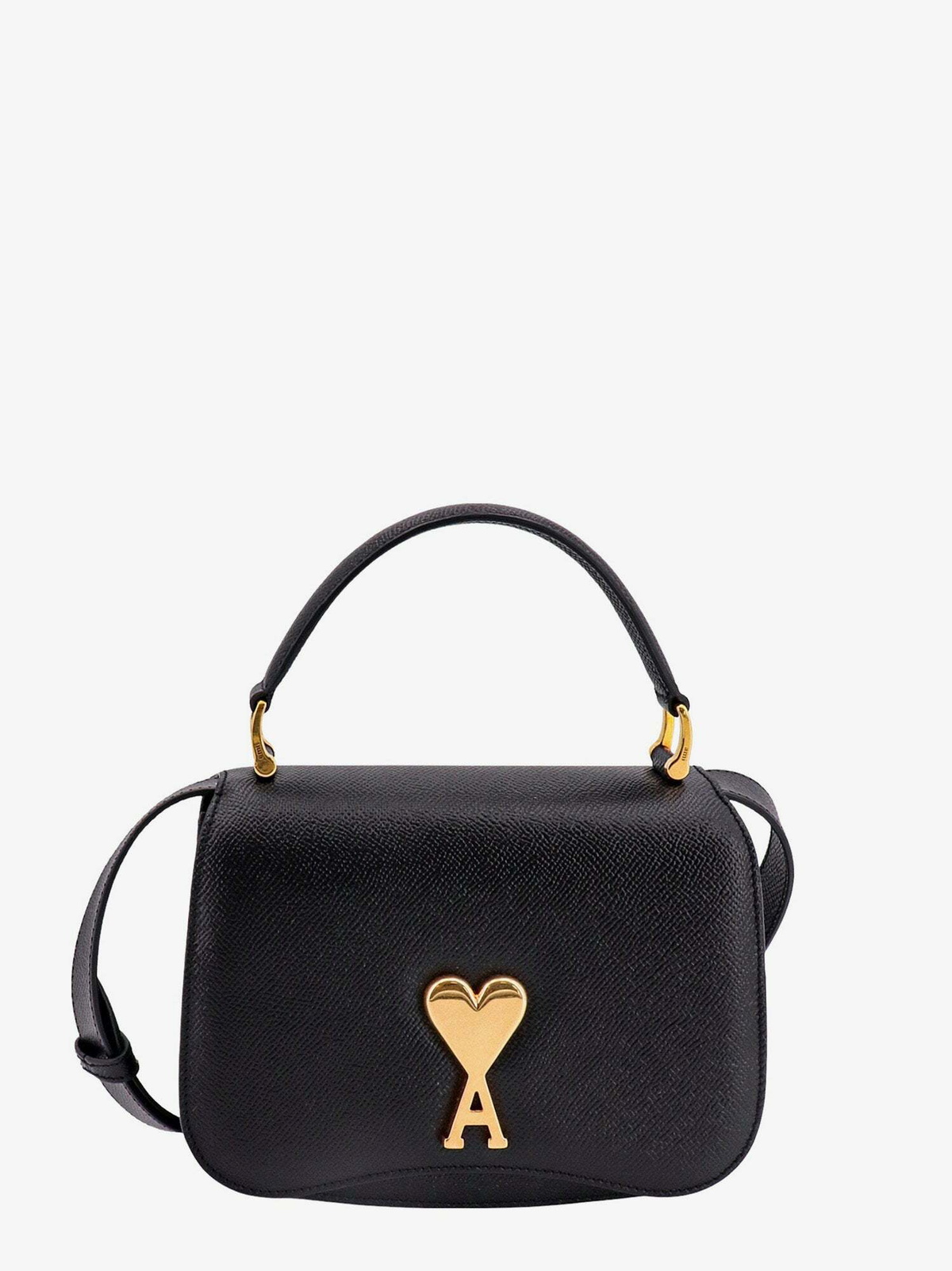 Ami Paris Shoulder Bag Black Womens AMI