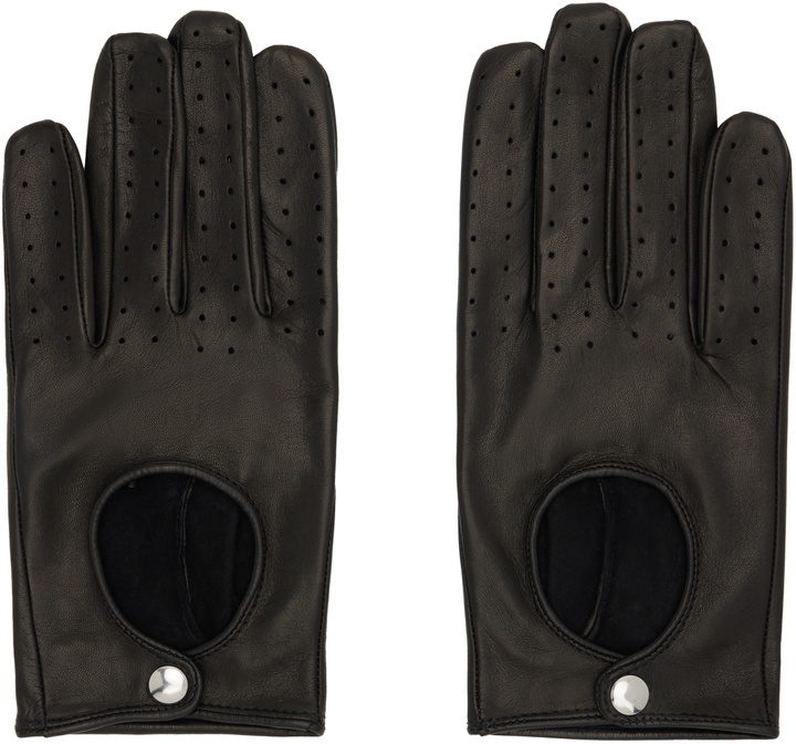 Photo: Ernest W. Baker Black Leather Driving Gloves