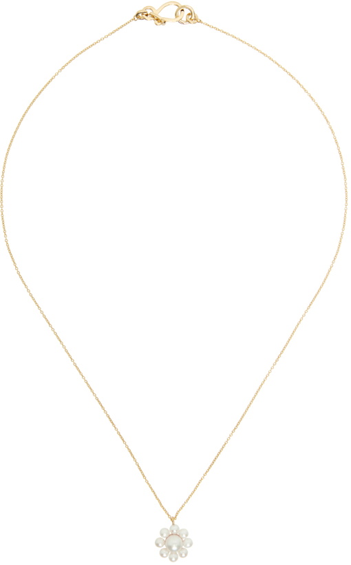 Photo: Sophie Bille Brahe Gold Freshwater Pearl Margherita Simple Necklace