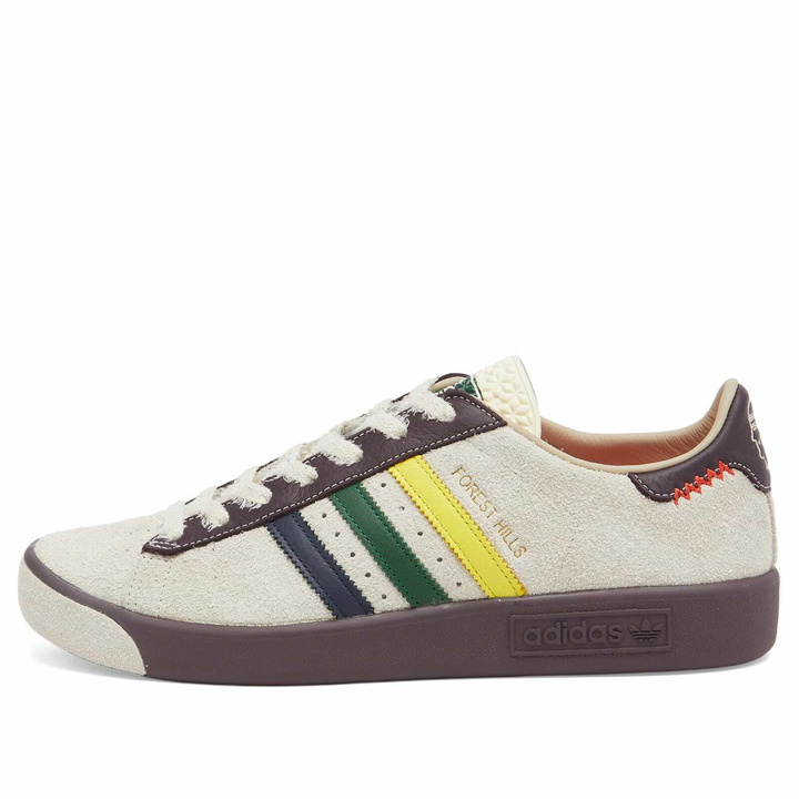 Photo: Adidas x Brain Dead Forest Hills Sneaker in Crew White/Night Red
