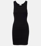 Saint Laurent Cassandre cotton jersey minidress