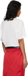 The Frankie Shop White Harper Soft Organic T-shirt