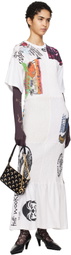 Marine Serre Brown Tattoo Printed Jersey Gloves