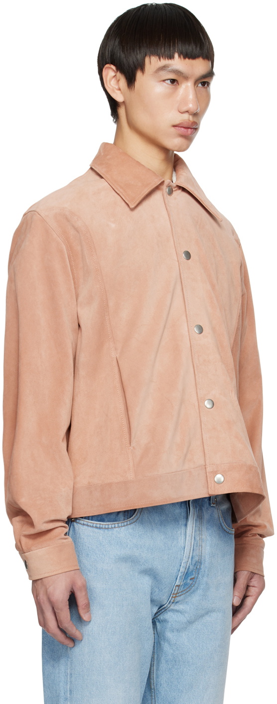 Séfr Pink Enzo Suede Jacket